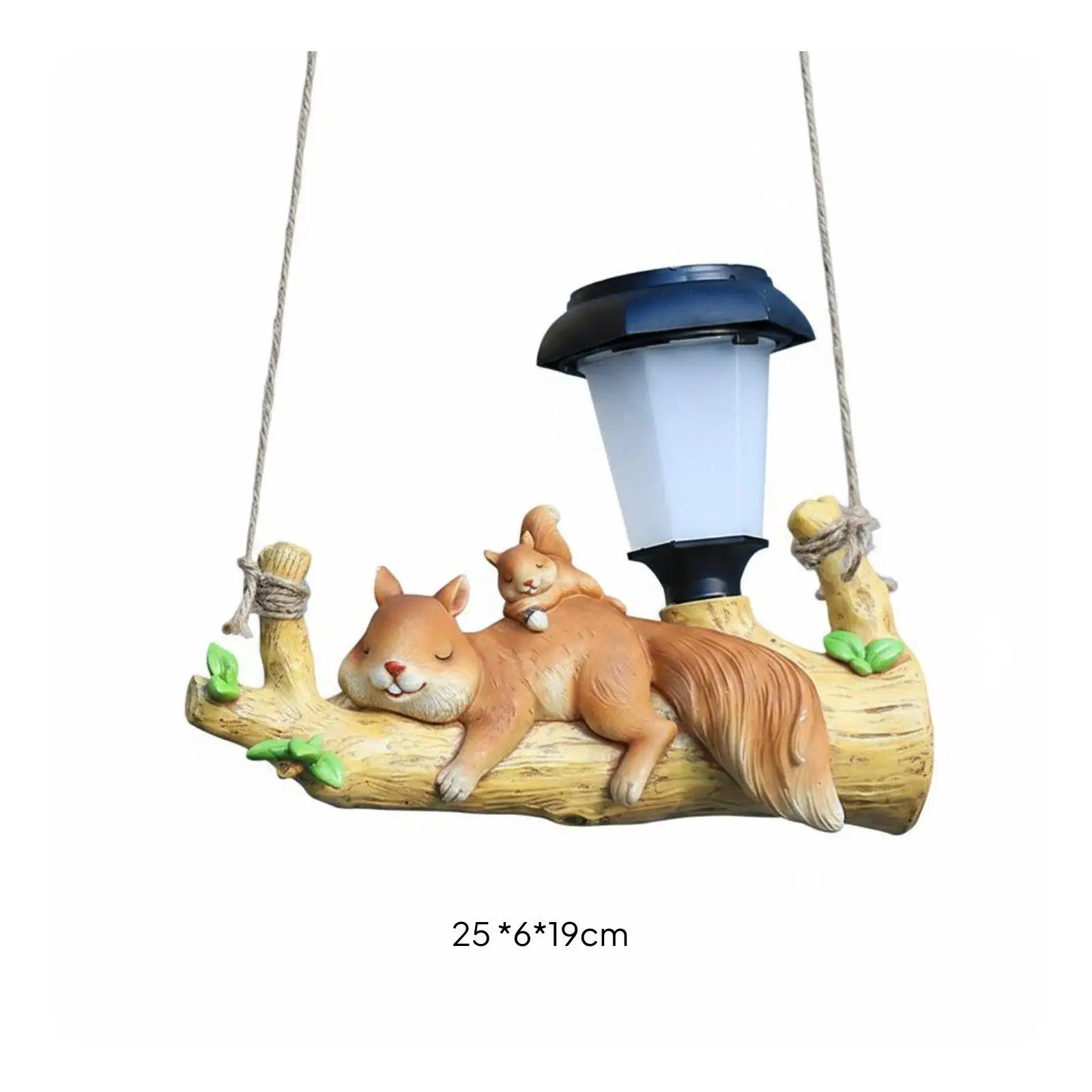 Resin Solar Outdoor Hanging Light Animal Motif Waterproof Garden Lamp for Yard Patio Decoration view 5