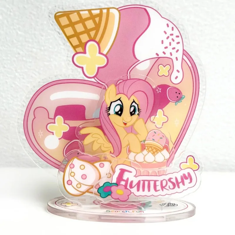 My Little Pony Rourou Anime Peripherals, Cartoon Characters, Acrylic Standing Carousel, High-looking Desktop Case Ornaments