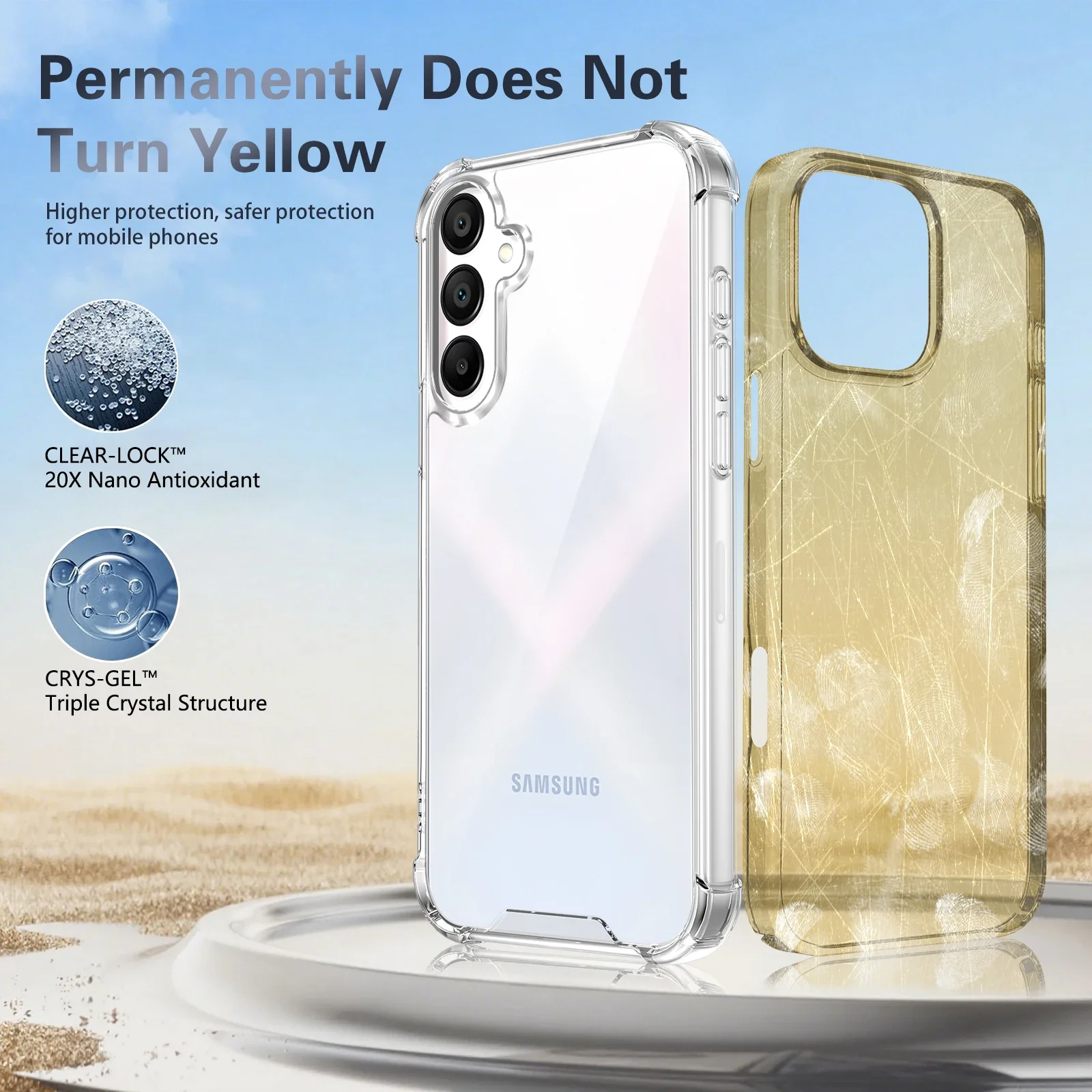 Stoßfeste Transparente Weiche Hülle für Samsung Galaxy A57 A37 A17 A56 A36 A55 A35 A26 A16 A15 5G Handy-Schutzhülle – Detail 8