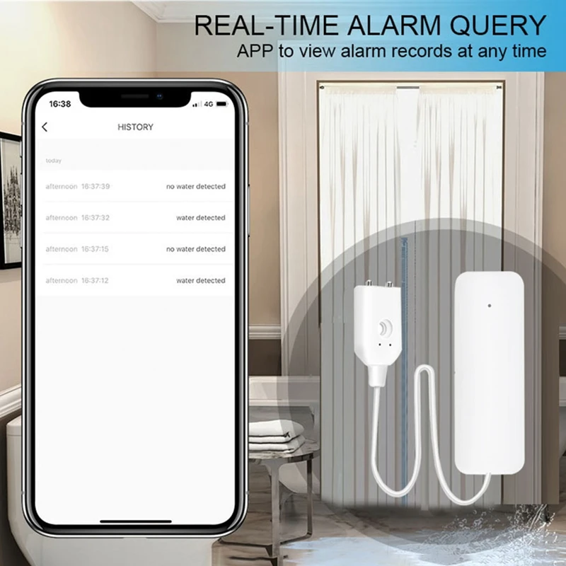Tuya Zigbee sensore di livello dell'acqua allarme perdite Smart Home allarme acqua sistema di sicurezza allarme troppopieno