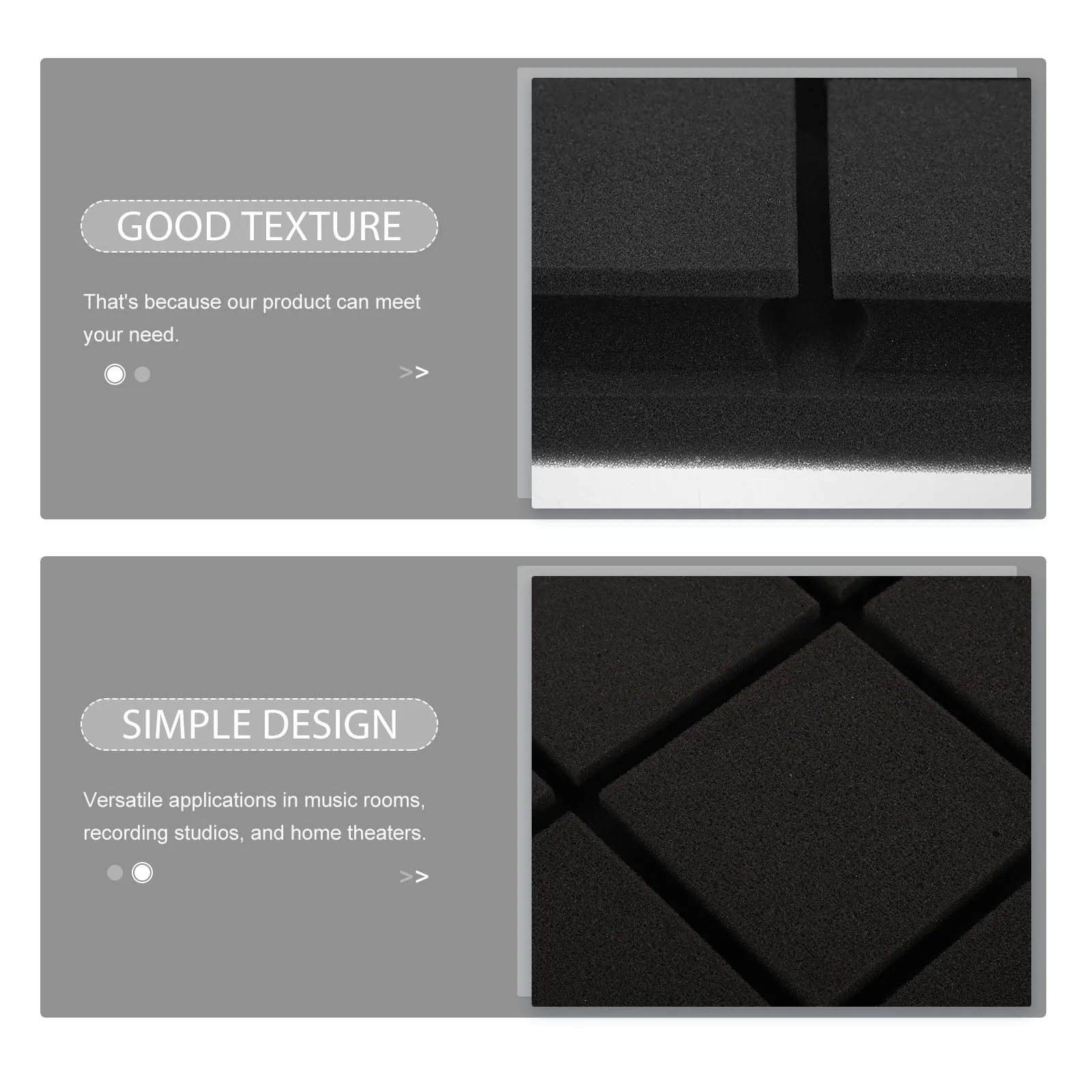 

4pcs Soundproof Square Acoustic Panels Isolation Sound Dampening Noise Reducing Fire Resistant Sound Absorbing Panels For Studio