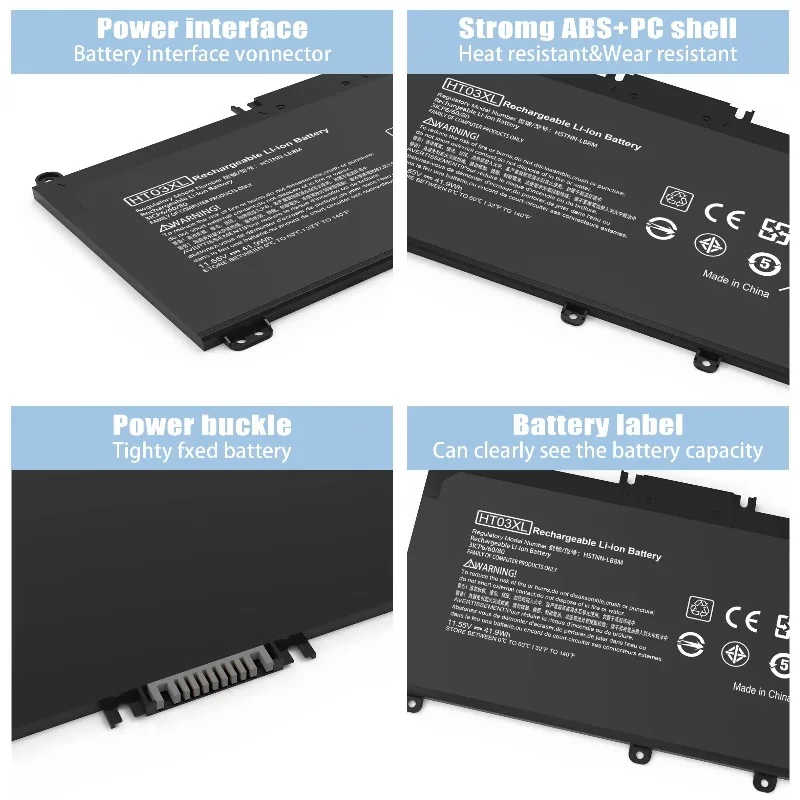 Batería para ordenador portátil de 3600mah HT03XL L11119-855 para HP Pavilion 15-DA 15-DB 15-DW 15-CS 15-DY 17-BY 17-CA 14-CE 14-CF 14-DF 14-DQ 14-DK