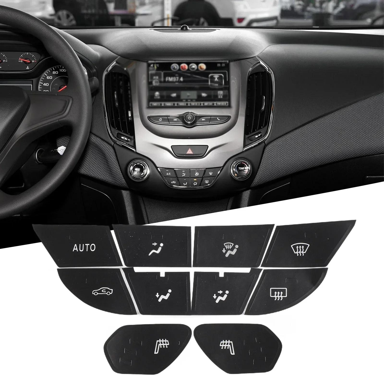 Push Button Decal Repair Sticker Easy Installation Parts Replacement Spare For Chevrolet For Cruze High Quality view 6