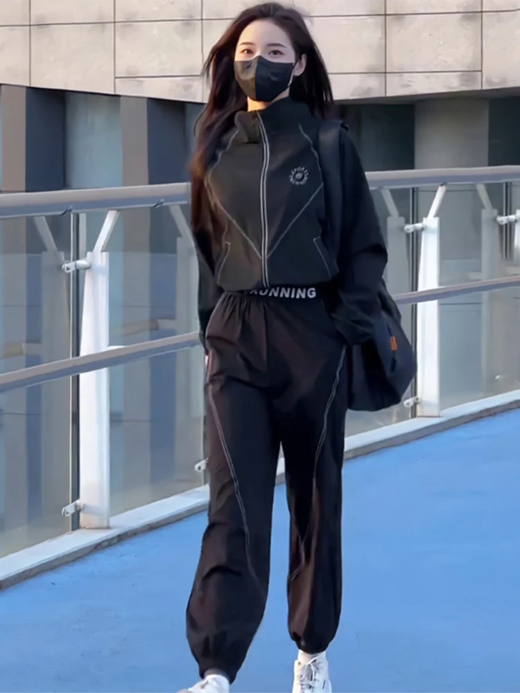 

Faionable Running Sportswear Set for Women Slimming Two-Piece Suite New 2026 Sle Spring Autumn Casual Sportswear