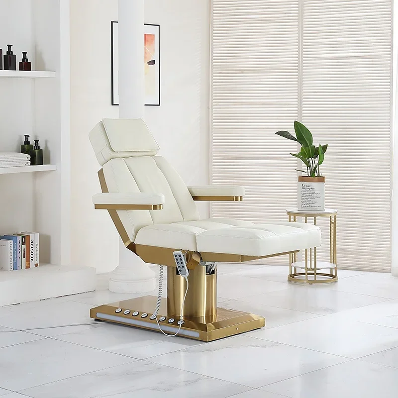 

Extension Bed Professional For Eyelash In Guangzhou Electric Massage Heated Beige Smart Wave Massage Bed