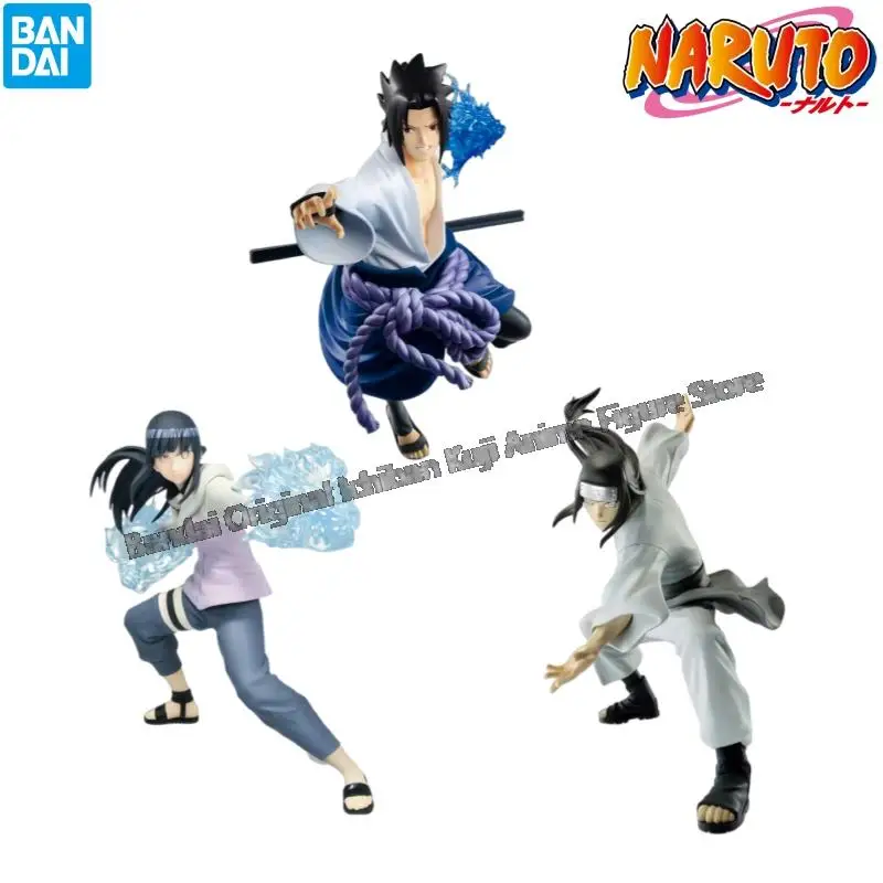 In Stock Bandai Original Box Garage Kit Model Naruto Uchiha Sasuke Hyuga Hinata Hyuga Neji Anime Characters Collectible Statue