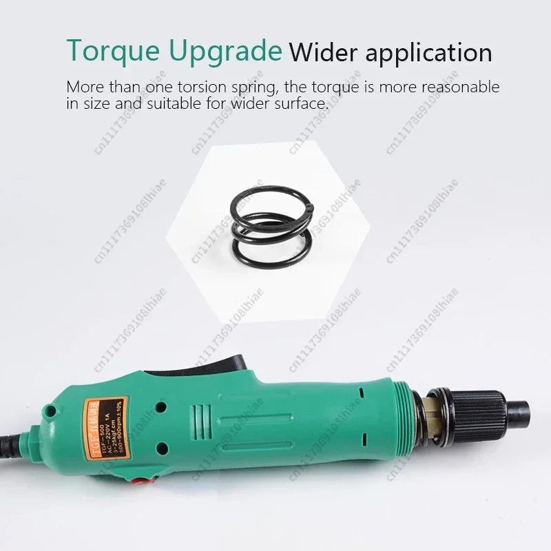 Adjustment220V Electric Screwdriver H6 Speed 6.35mm Electric Screwdriver Straigh Plug Variable Speed Torque