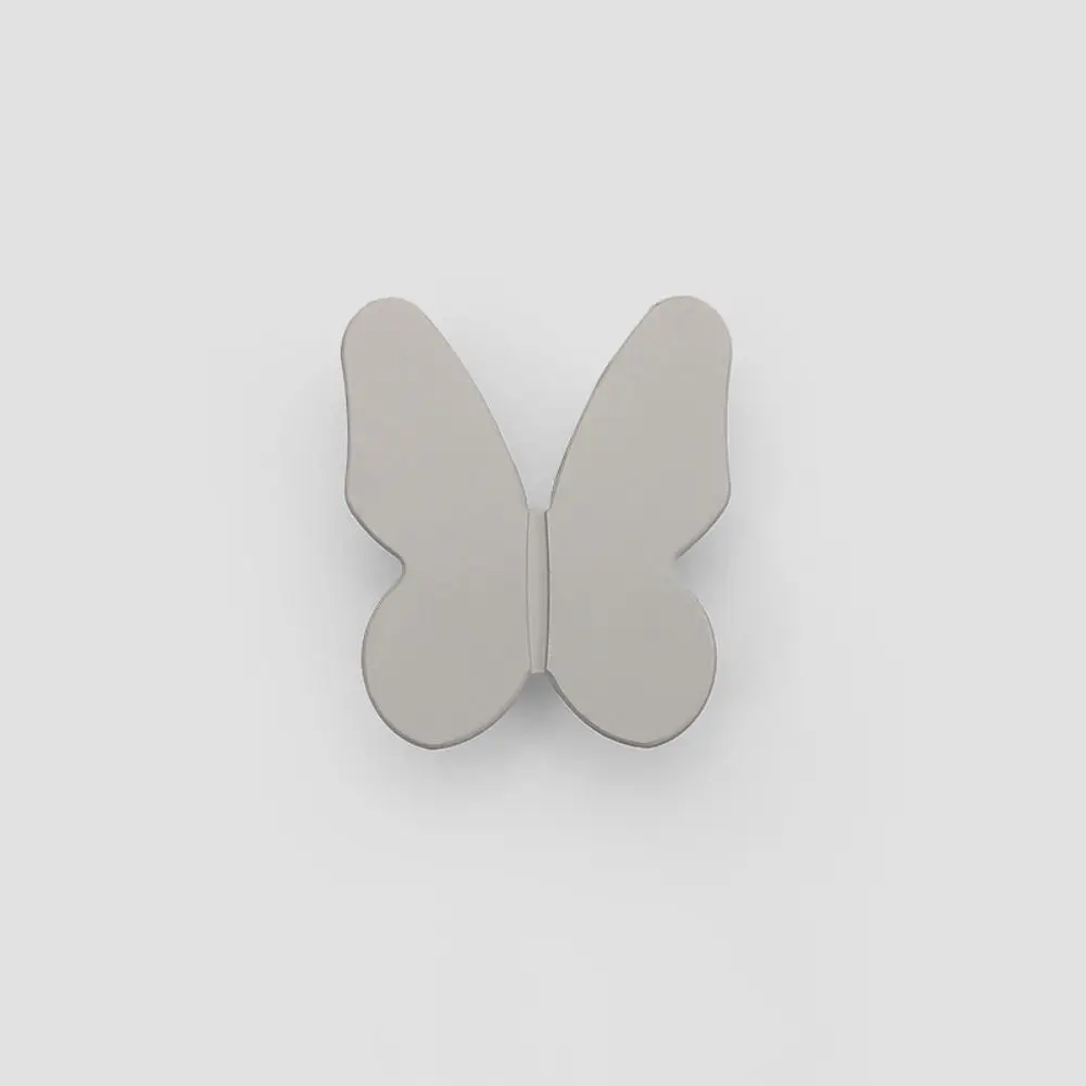 Furniture Hardware Butterfly Shape Door Pulls Cabinet Drawer Wardrobe Pulls Drawer Knobs Zinc Alloy Single Hole