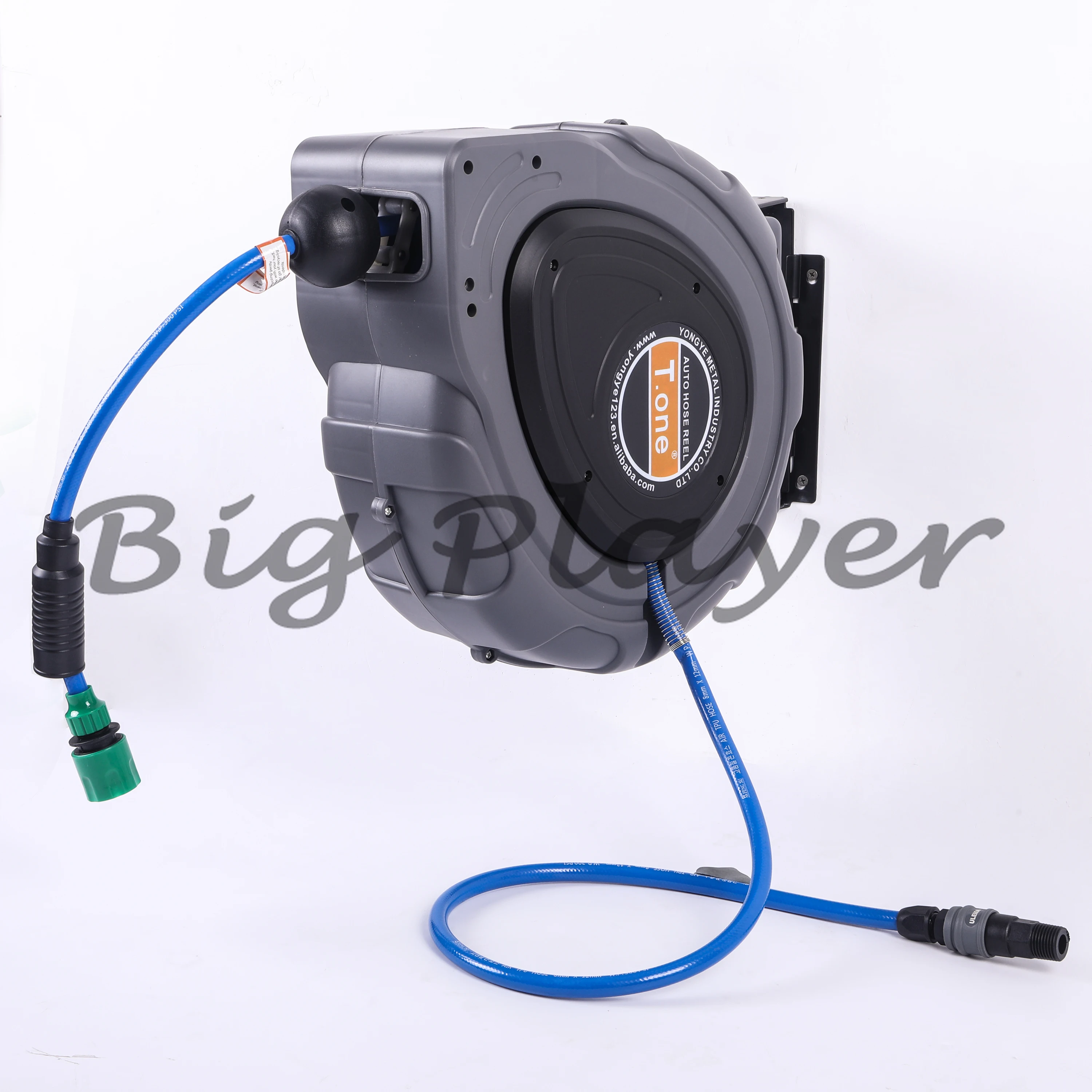 Garden Combination Water Hose Reel Plastic Car Wash Air Hose Reel Set