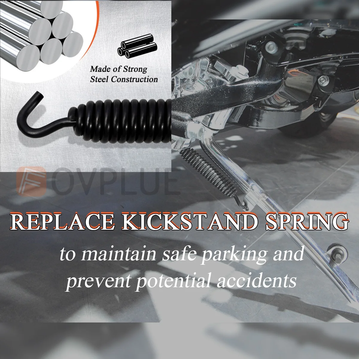 Подставка для мотоцикла, пружинная подставка Jiffy для Harley Touring Road King Softail Fat Boy Sportster XL1200 XL883 Electra Glide