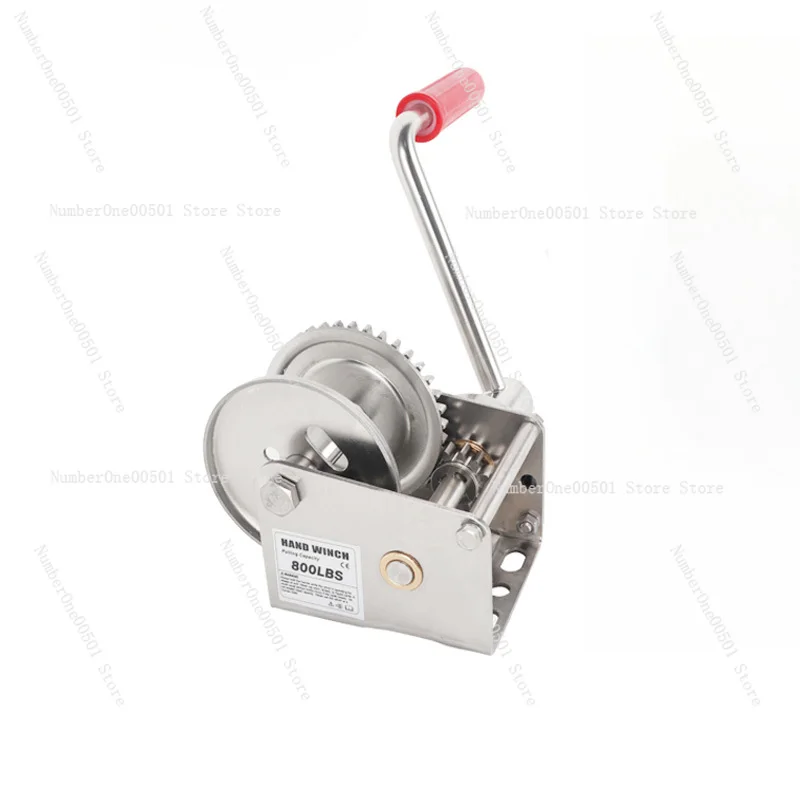 

304 Stainless Steel Manual Winch 1200 Pounds Double Directional Self-locking Crane