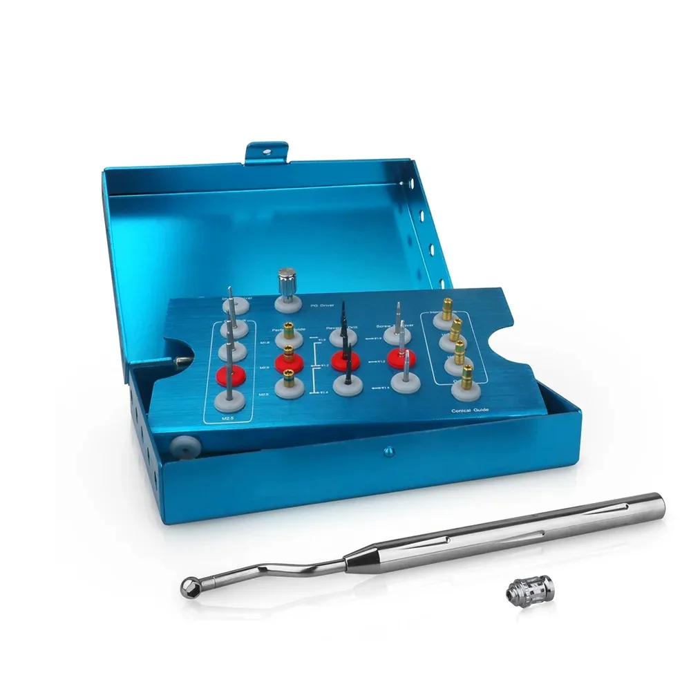 Dental Implant Removal Kit - Damaged Screw Extractor Set, Universal Implant Prosthetic Tools for Dentist Clinic Use