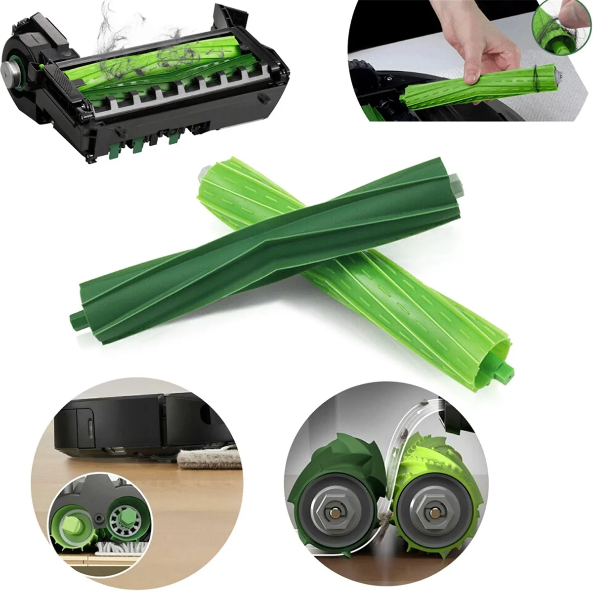 قطع غيار لـ iRobot Roomba Combo J7+/J7 Plus جهاز آلي لتنظيف الأتربة فرش مطاطية + وسادات تنظيف + مرشحات HEPA