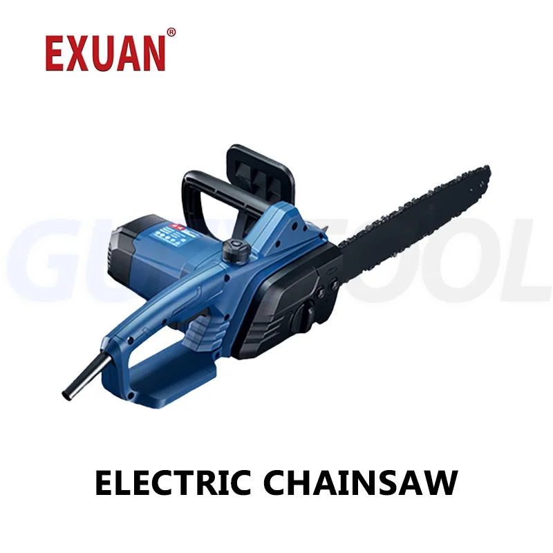 Electric Corded Handheld Chainsaw for Home Use High-Power 1900W Firewood Splitting Saw with 405mm Guide Plate and 480 RPM