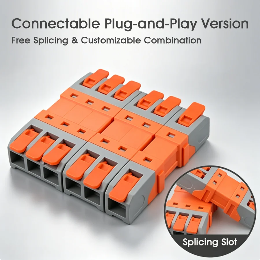 DF-511 1 In 2 Out 1 In 3 Out Solderless Quick Connect Terminals Push-In Male Female Air Docking Butt Connectors