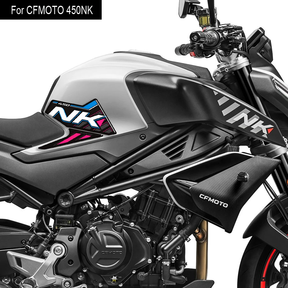 

Новая мотоциклетная накладка на бак, боковые ручки, защита колена для газа, мазута, 3D наклейки, наклейки для CFMOTO 450NK 450 NK 2023 2024 2025