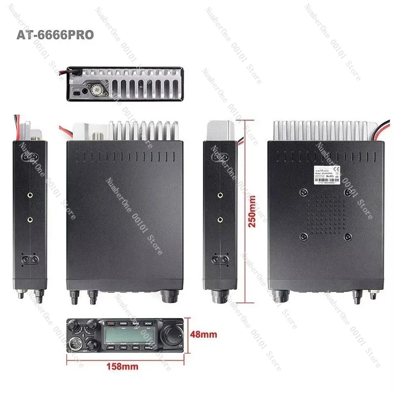 80W CB transceiver wireless AT-6666PRO high-quality SSB wireless communication