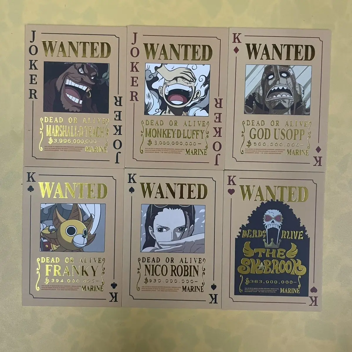 Anime ONE PIECE Wanted collection card Shanks Monkey D. Luffy Nico Robin Eustass Kid Entertainment toys Christmas birthday gift