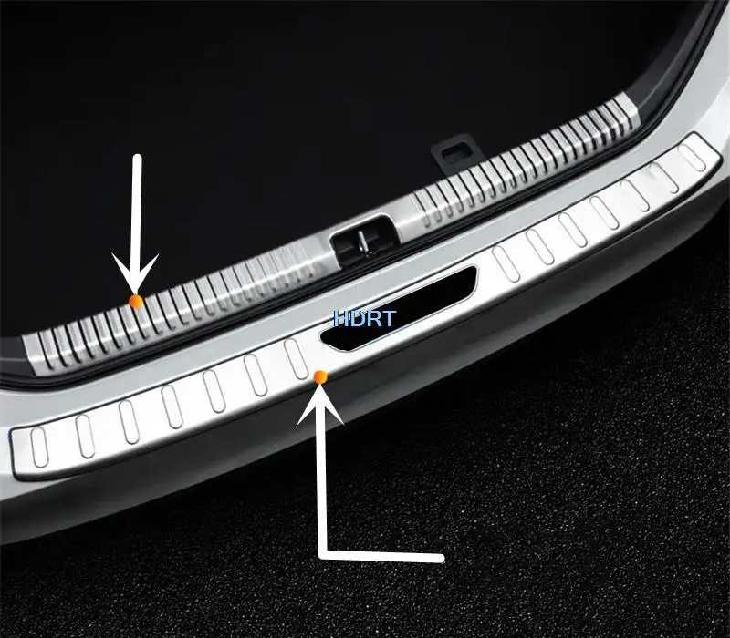 

Car-Styling Rear Bumper Trunk Guard Cover Tail Door Plate Trim Frame Protector Decoration Accessories For Toyota Camry 2018-2020