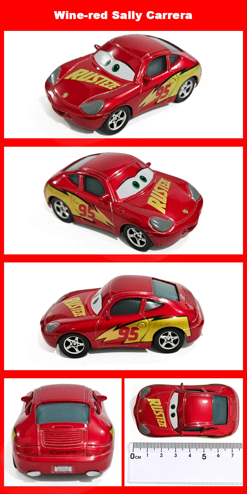 Cars 3 Vergoldetes Feuerwehrauto, Lightning McQueen, Luigi, Guido, Rennspielzeug, 1:55 Metall-Druckguss-Legierungsautos, Spielzeug, Geburtstagsgeschenke – Detail 12