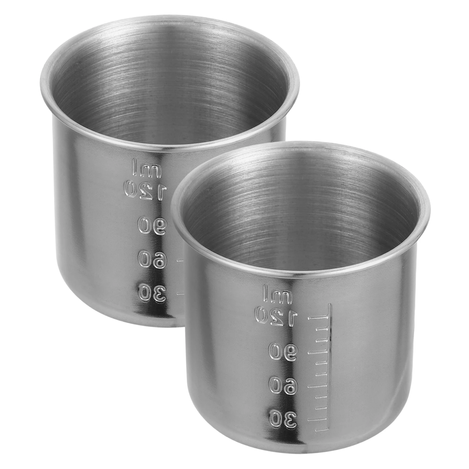 

2 Pcs Measuring Cup Stainless Steel Extra Thick 304 Sauce Rice for Cooker Kitchen