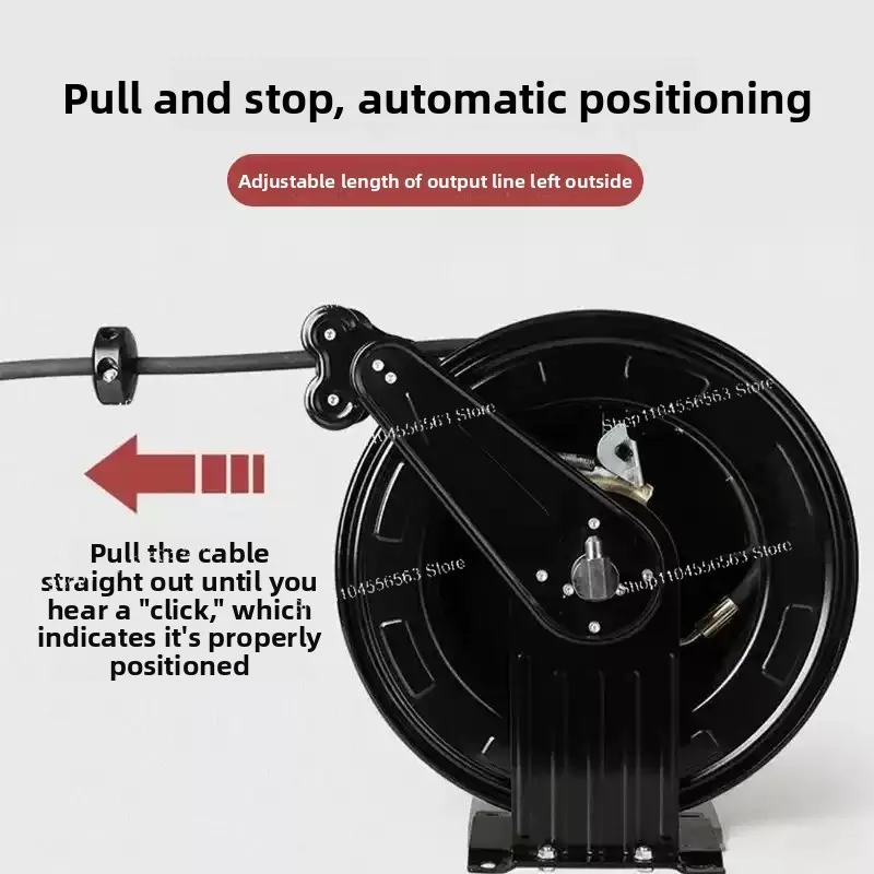 50ft Auto-Portable Garden Hose Reel - Triple-Layer Hose Set for Yard & Garden Watering