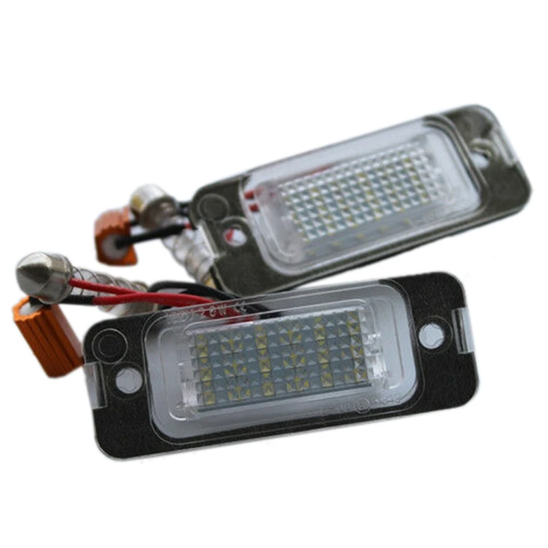 4X Car LED License Plate Light License Plate Light For Mercedes-Benz W163 W164 X164 ML GL