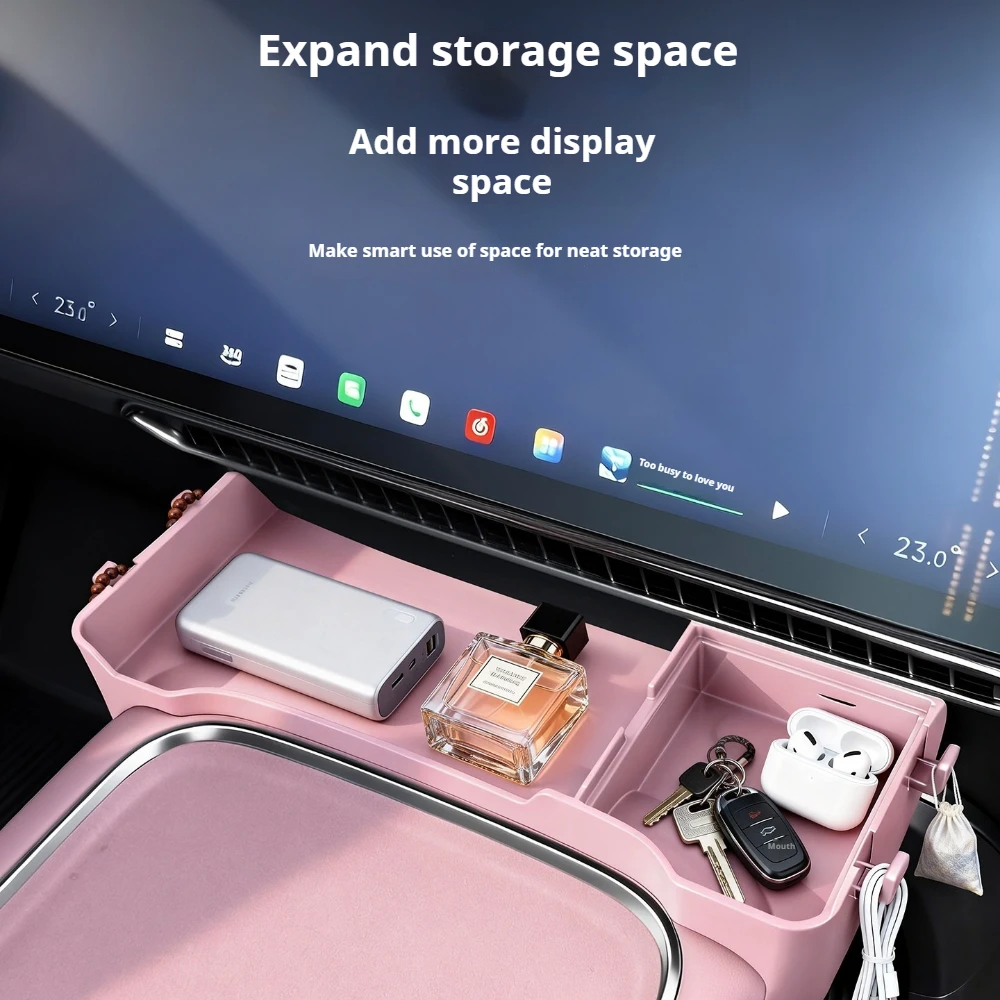 For Xpeng MONA M03,Center Console Under Screen Storage Box,Organizer Tray,Car Interior Modification Accessories