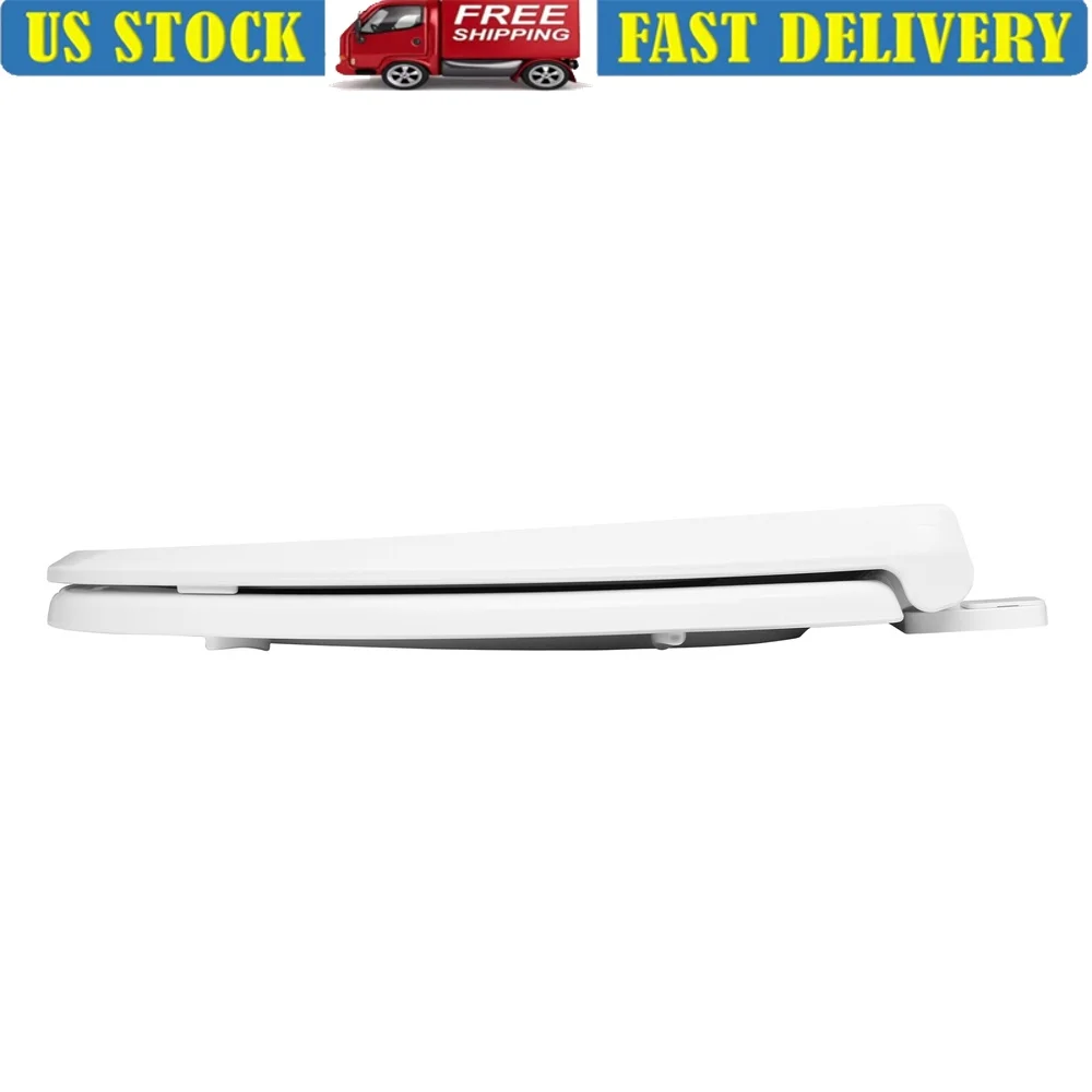 

Удлиненное сиденье для унитаза со встроенным сиденьем для малышей, быстросъемный дизайн с мягким закрыванием, экономия места, магнитный семейный аксессуар для ванной комнаты