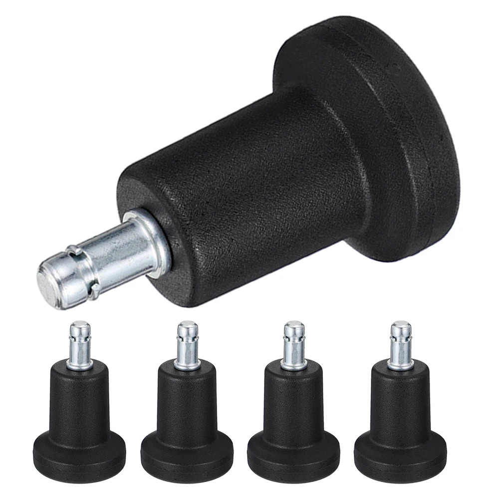 

5pcs Bell Glides Replacement For Office Chair Fixed Caster Pads Non-Slip Chair Wheel Stoppers Floor Protector Hardwood Tile