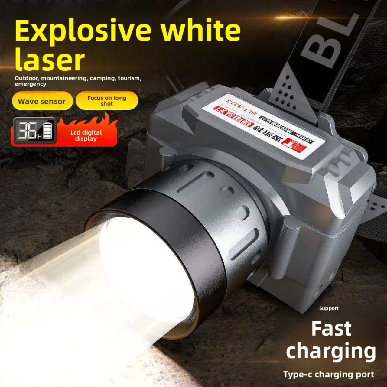 

Powerful LED Headlamp USB Rechargeable Telescopic Zoomable Headlight Outdoor Waterproof Work Head Lamp High Lumen Head Torch