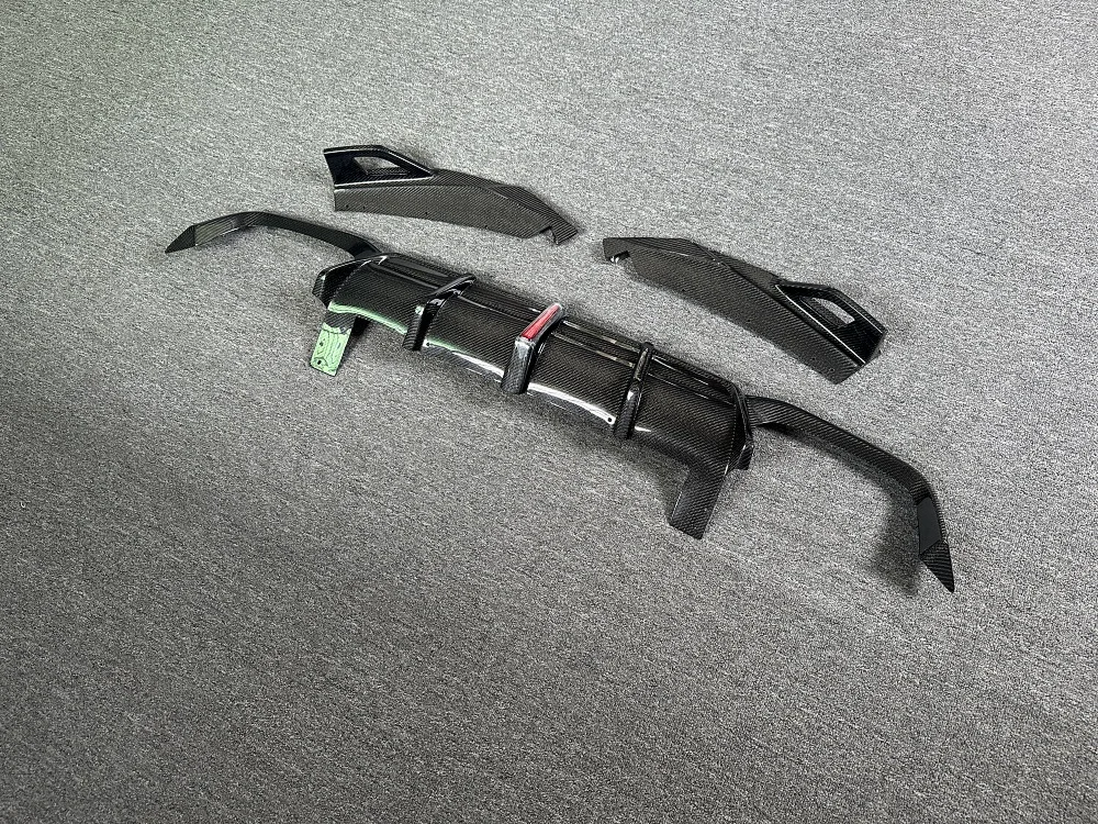 Suitable for . X3M F97 Retrofit Upgrade, Carbon Fiber Rear Diffuser, Bumper Lower Lip Replacement, Body Kit