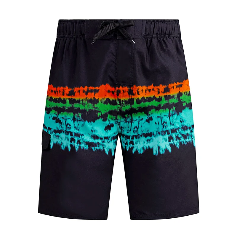 Colorful Stripes Graphic Shorts Pants Casual 3D Printed Hip Hop y2k Board Shorts Summer Hawaii Swimsuit Cool Surfing Swim Trunks