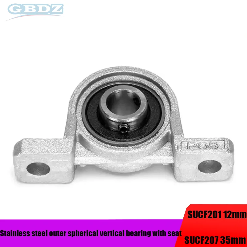 1PC Outer Spherical Belt Vertical Seat Bearing UCP201 P202 P203 P204 P20 P209 Inner Diameter 12/15/17-35mm