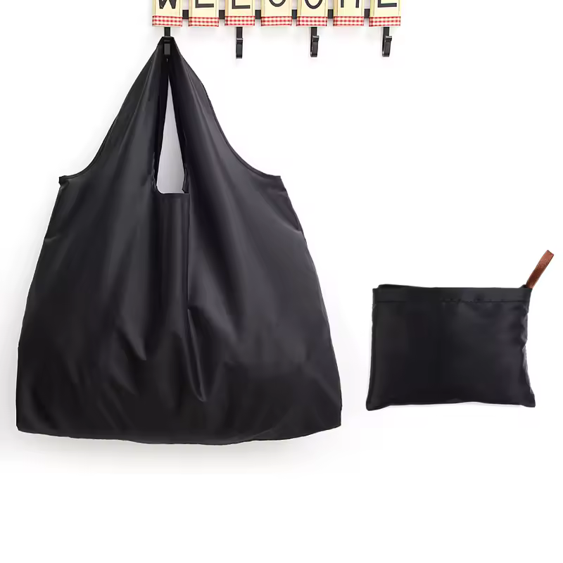 BIG Eco-Friendly Folding Shopping Bag Reusable Portable Shoulder Handbag for Travel Grocery Fashion Pocket Tote - Image 32