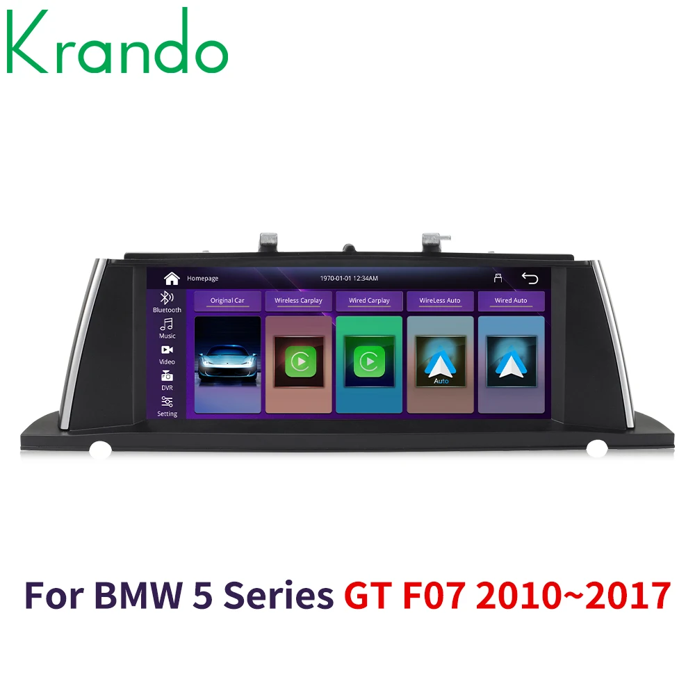 

Krando 12.3''Telsa Stereo Multimedia Radio For BMW 5 Series F07 GT 2011-2012 Car Multimedia GPS 4G autoradio Player Stereo