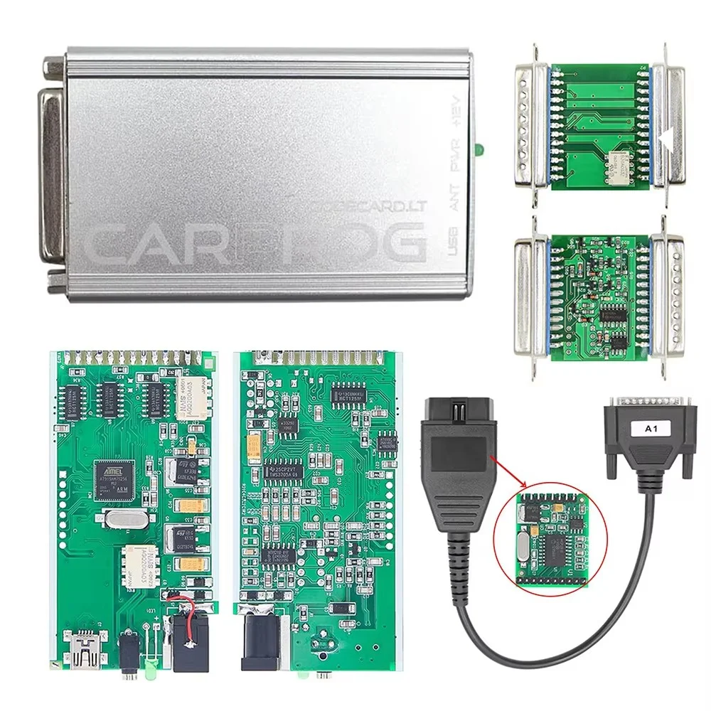Programador de ECU Carprog Versión Online, Juego Completo con 21 Adaptadores V13.77, Generador de Claves Gratuito para ECU de Auto, Herramienta de Reparación Automotriz, Escáner de Chip Tuning para ECU