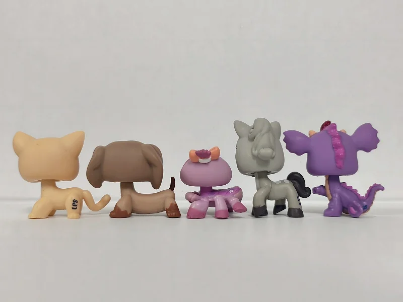 5 шт./лот LPS фигурка кошки, лошади, паука # 1962 # Мини-автомагазин 518, детская игрушка