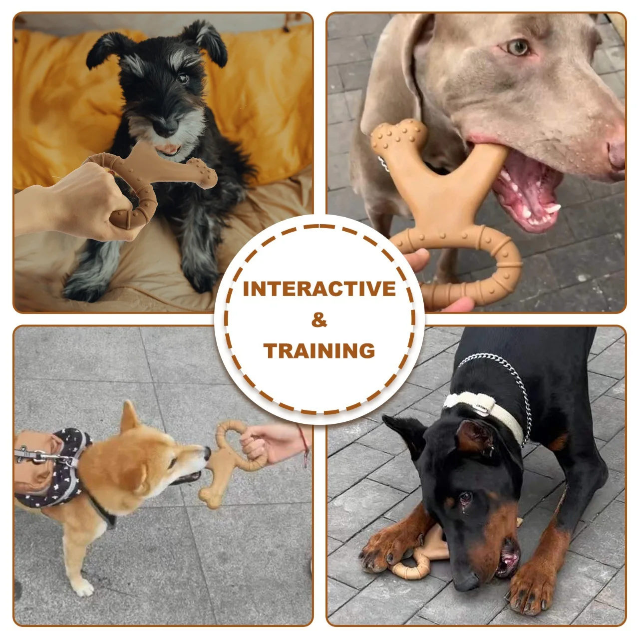 

Новая интерактивная игрушка для собак, нейлоновая игрушка-симулятор укуса собаки, игрушка для жевания и измельчения костей.