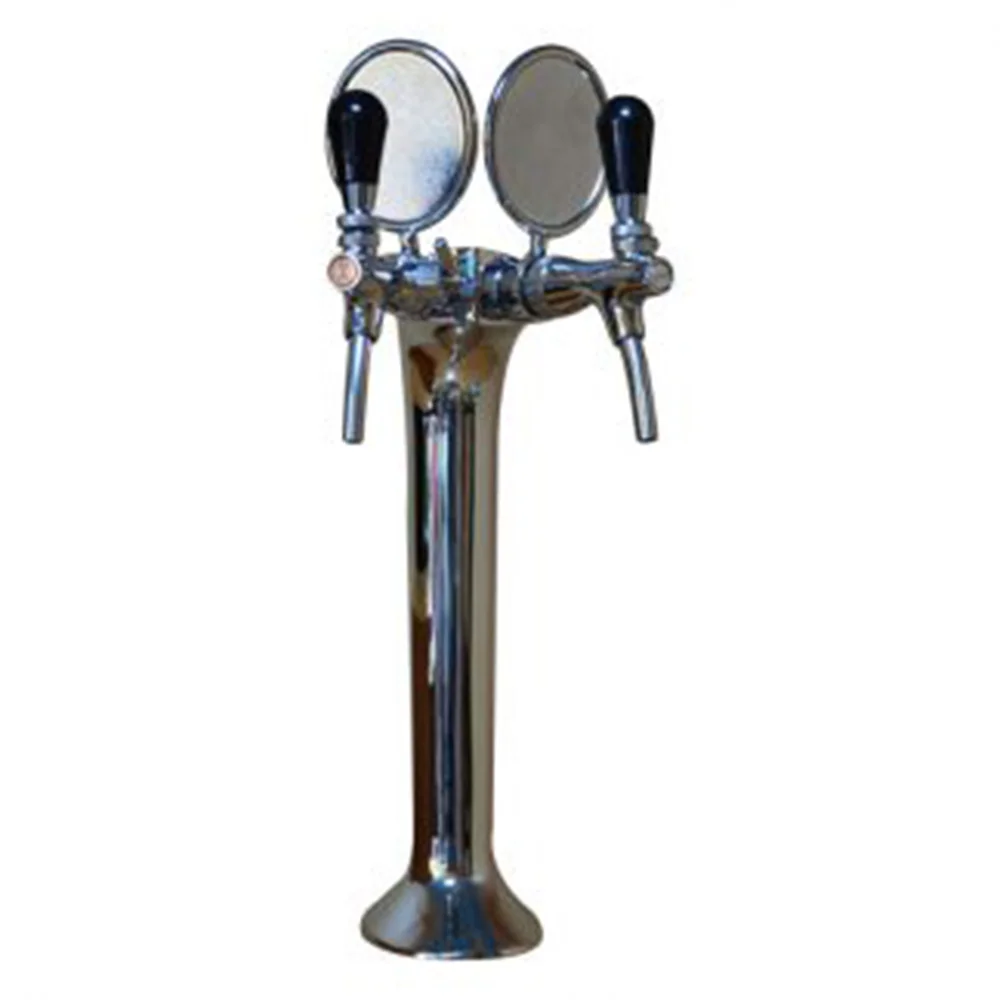 High Quality  2 Faucet 2 Madellions with Sliver Beer Column