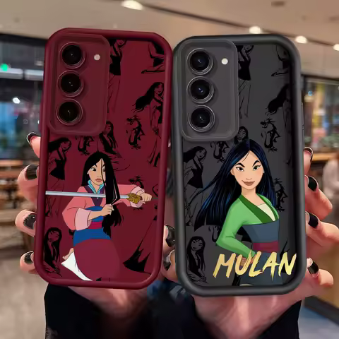 Disney Mulan Cartoon Girl For Samsung Note 20 S24 S23 S22 S21 S20 Ultra Plus FE A25 A23 A22 A15 A31 5G Eye Ladder Cover