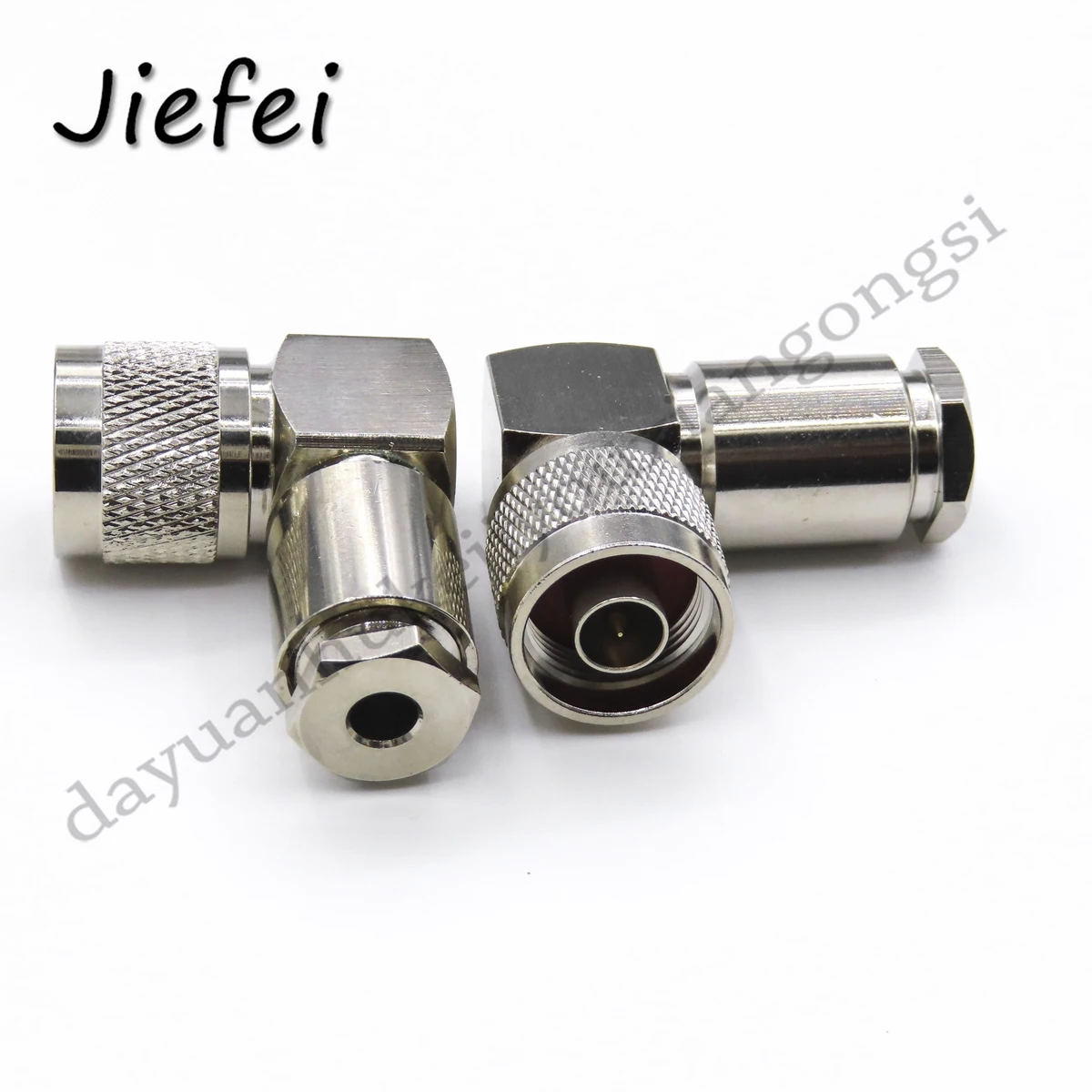 N male plug right angle clamp for RG58 RG142 RG400 / LMR400 RG213 RG8  7DFB RF Coax 90 degrees Connector Adapter