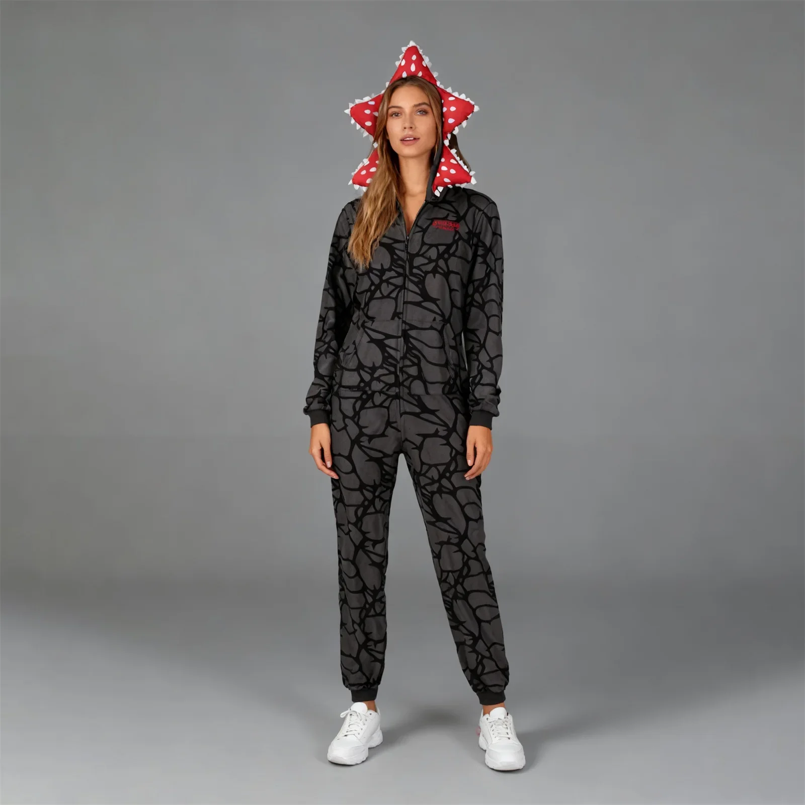 Pijamas cómodos de moda para mujer, pijamas de invierno gruesos, pijamas de flores de Cannibal, mono de Cosplay para adultos, ropa de dormir 2025