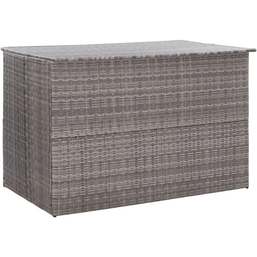 

Patio Storages Box Deck Storage Box Outdoor Storage Box Indoor Wicker Storages Bin for Patio Furniture Cushions, Pillows