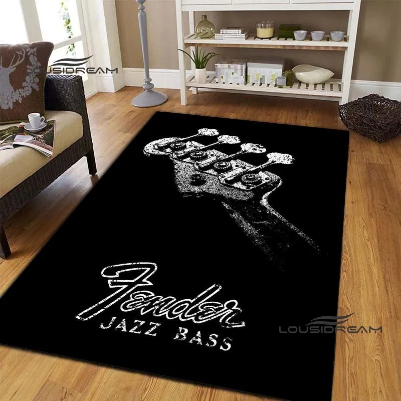 Fender Guitar Carpets and Rug 3D printing Guitar chords Living room Bedroom Large area soft rug Home Children's room floor Mat