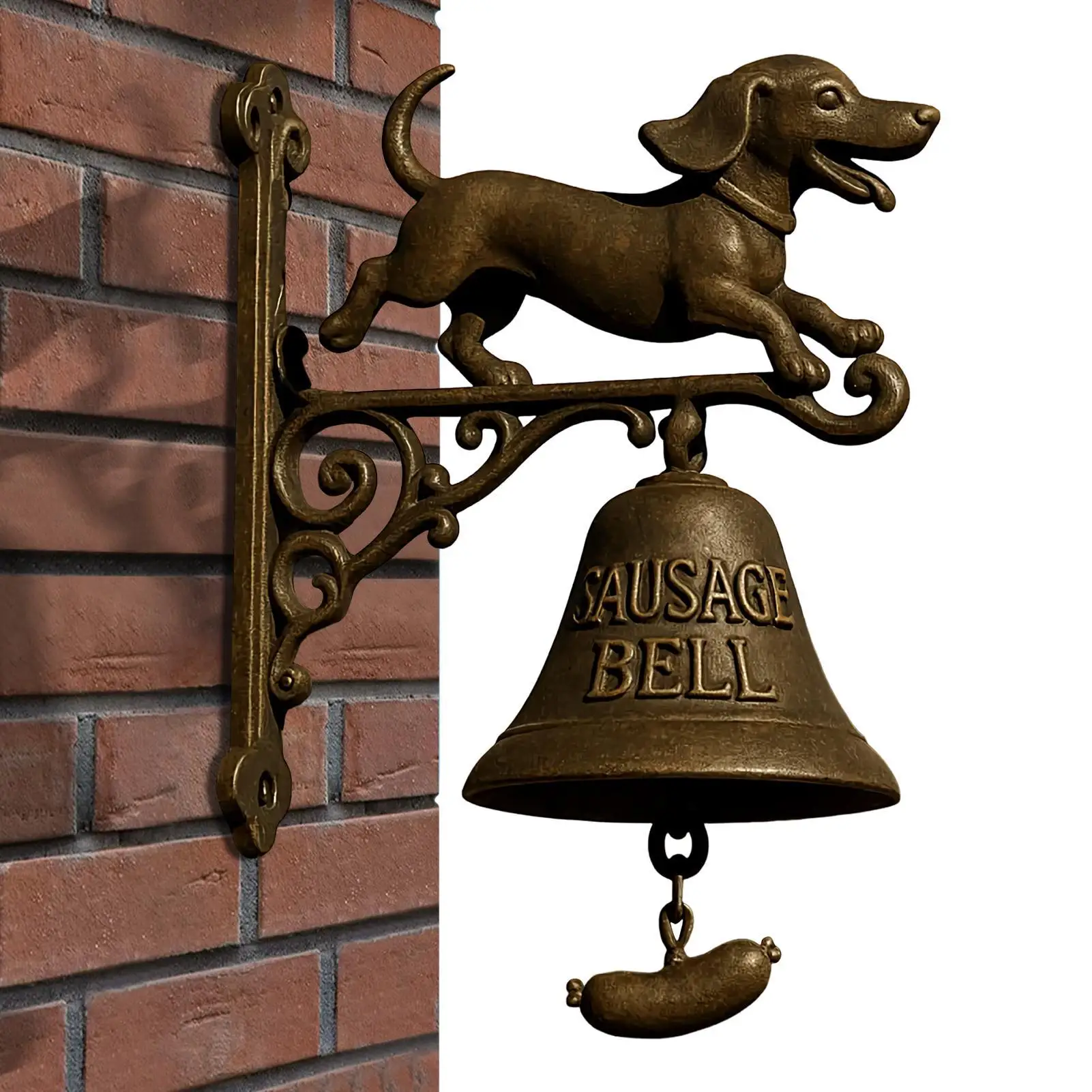 

Колокольчик для владельцев магазинов, колокольчик ведьмы на Хэллоуин, винтажный металлический дверной звонок, домашний офис, входная дверь, настенное крепление, декоративный звонок