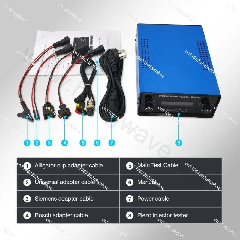 CRI250 Piezo Common Rail Comprehensive Testing Equipment, Dynamic Lift Stroke Measurement Tool for Fuel Injectors