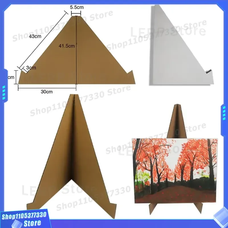 Affordable Cardboard Easel Stand for Painting Display Art Show Exhibition Portable Tabletop Holder Budget Friendly Artist