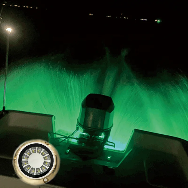 

Бронзовый бассейн для яхты, подводный разноцветный морской фонарь для лодки, фонари для подводного освещения IP68 RGBW 12V