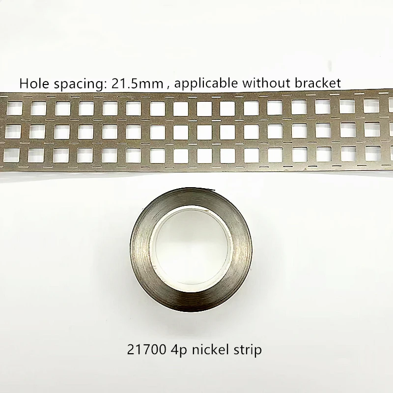 21700 Batterielochabstand 21,5 mm Verbindungsplatte gestempelt SPCC-Vernickelung 1 Meter parallel ohne Halterung Nickelstreifen – Detail 5